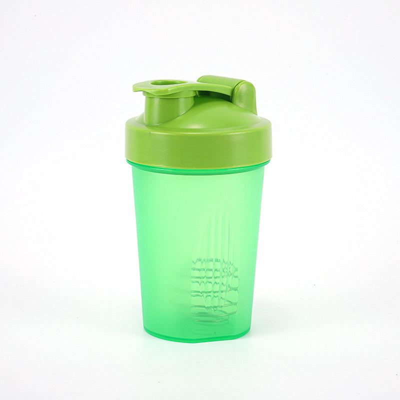 Portable 400ml Plastic Fitness Shaker Cup with Mixing Ball